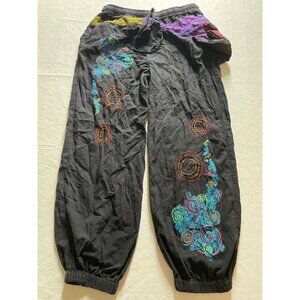 Bohemian Embroidered Cotton Harem Pants XXL